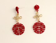 SS004 Chinese Style Drop Dangle Earrings