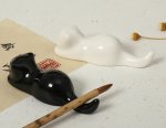 BG011 Hmay Ceramic Cat Brush Holder (1 Pair)