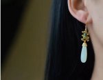 SS017 Chinese Style Drop Dangle Earrings