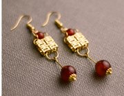 SS007 Chinese Style Drop Dangle Earrings